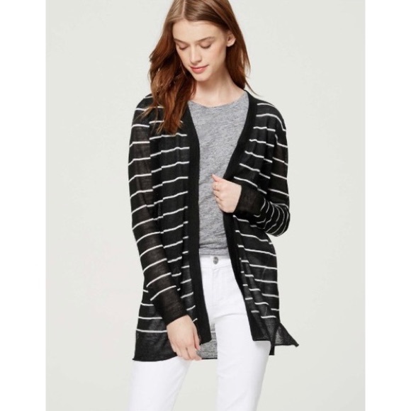 Stripe Sheer Open Cardigan | Poshmark